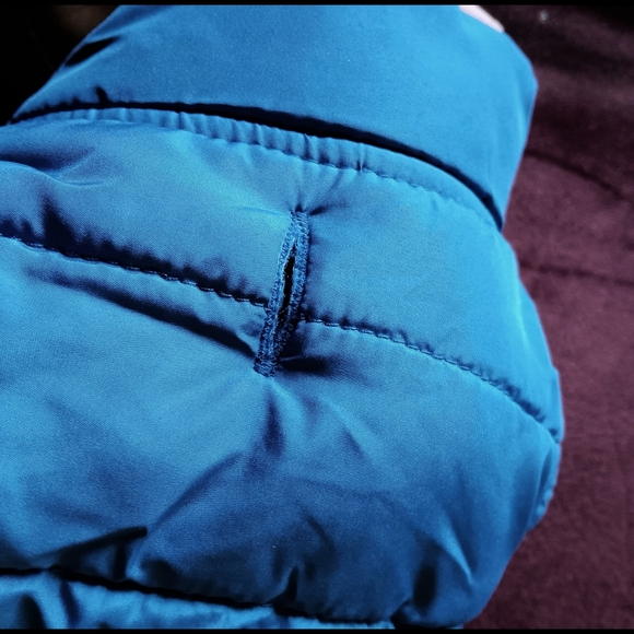 💙 Coleman Fleece Lined Dog Puffer Jacket Coat Pets Small Blue Outdoor S - Picture 4 of 12